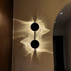 Lampa ścienna nowoczesna LED dekoracyjna artystyczna czarna