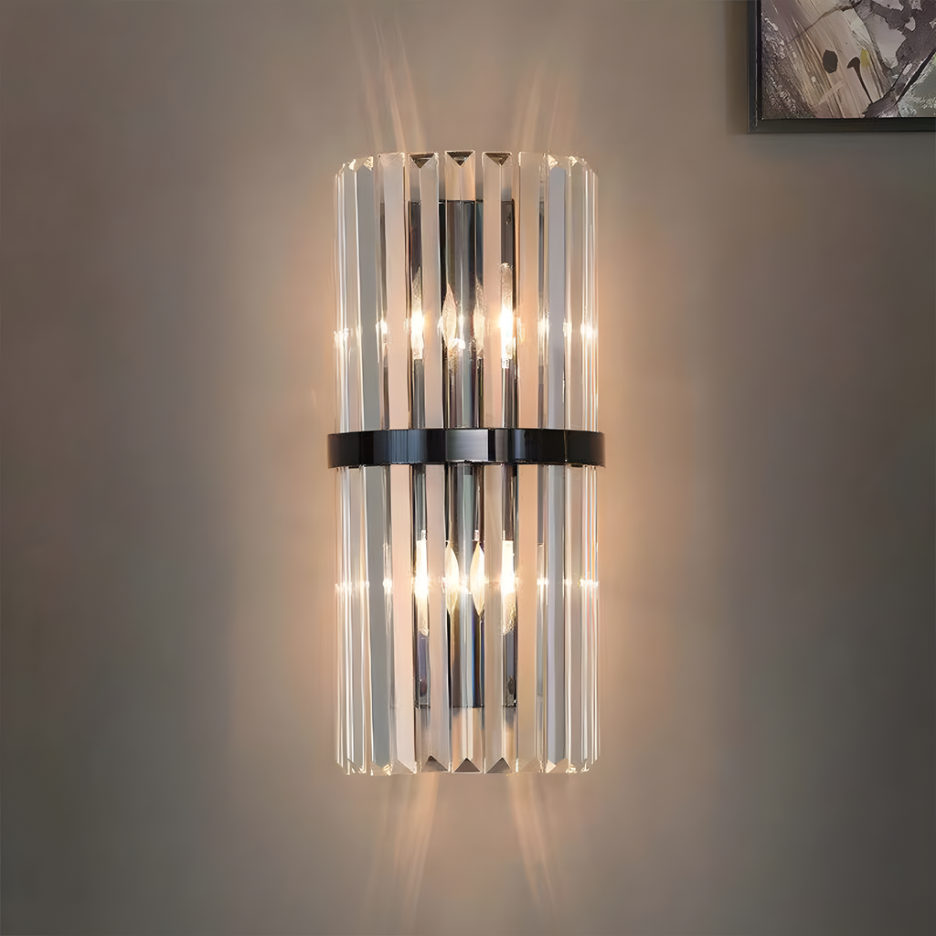 Lampa ścienna nowoczesna kryształowa luksusowa
