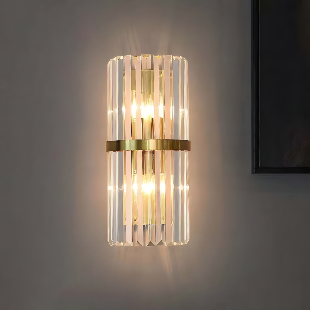 Lampa ścienna nowoczesna kryształowa luksusowa