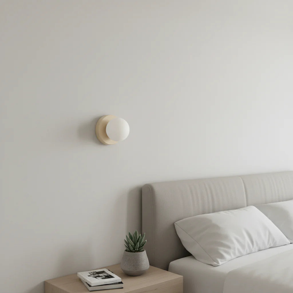 Lampa ścienna nowoczesna kulista minimalistyczna
