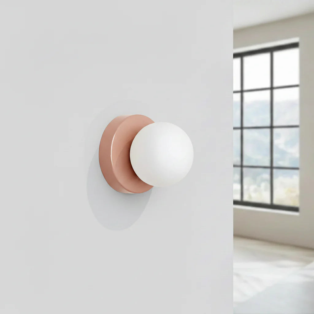 Lampa ścienna nowoczesna kulista minimalistyczna