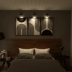 Modern wireless adjustable rotating LED wall lamp