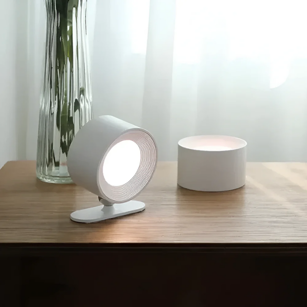 Modern wireless adjustable rotating LED wall lamp
