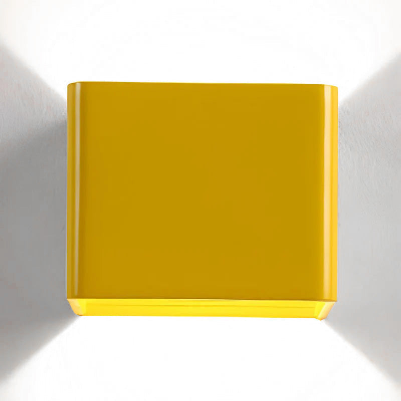 Lampa ścienna nowoczesna led kostka góra dół