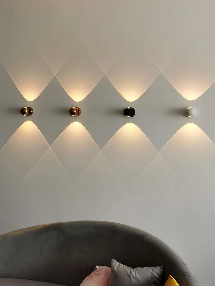 Lampa ścienna nowoczesna okrągła LED dekoracyjna