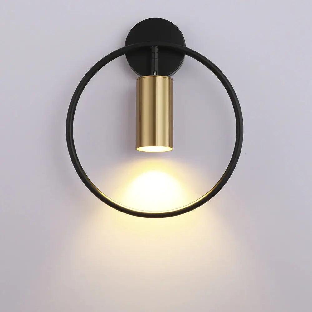 Lampa ścienna nowoczesna pierścieniowa