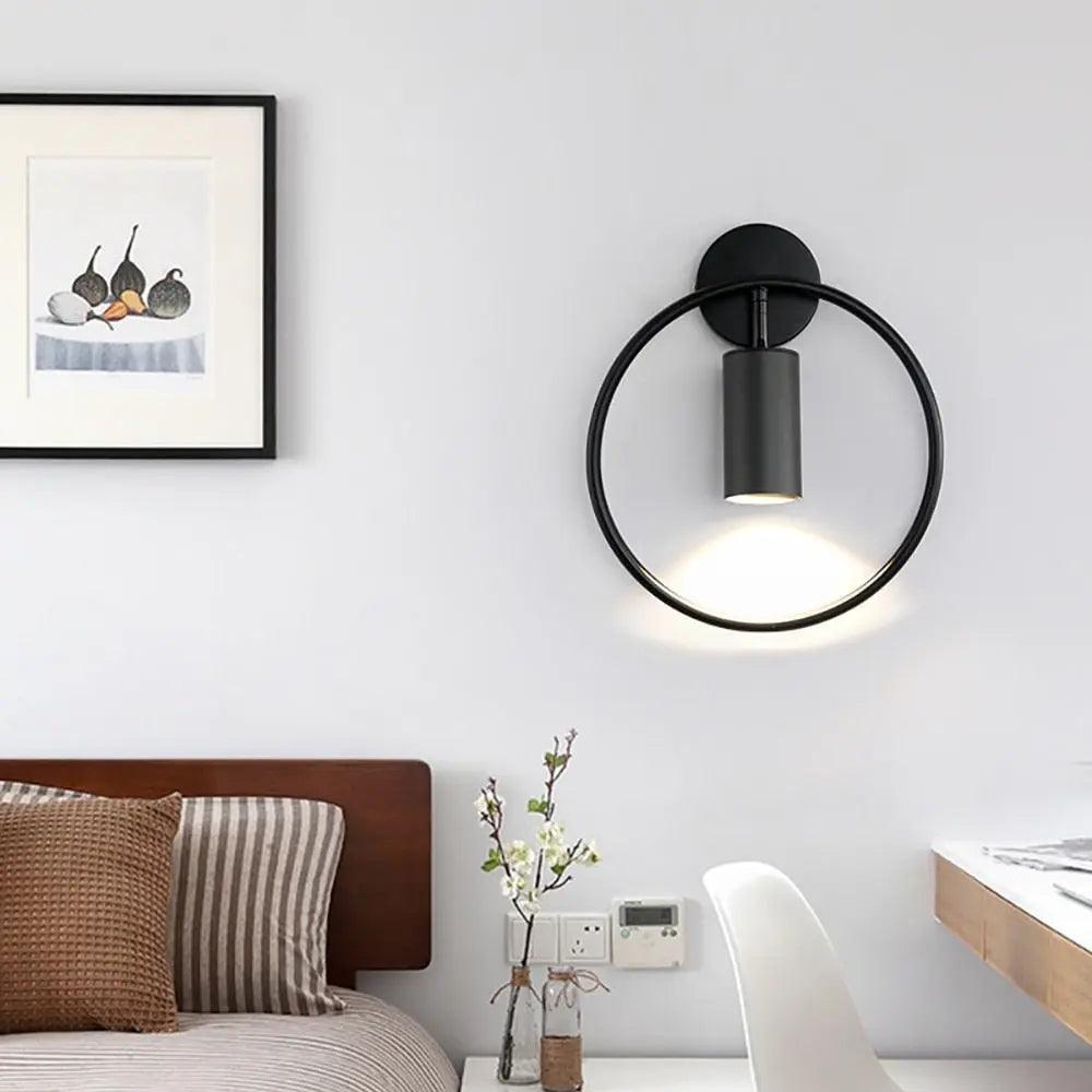 Lampa ścienna nowoczesna pierścieniowa