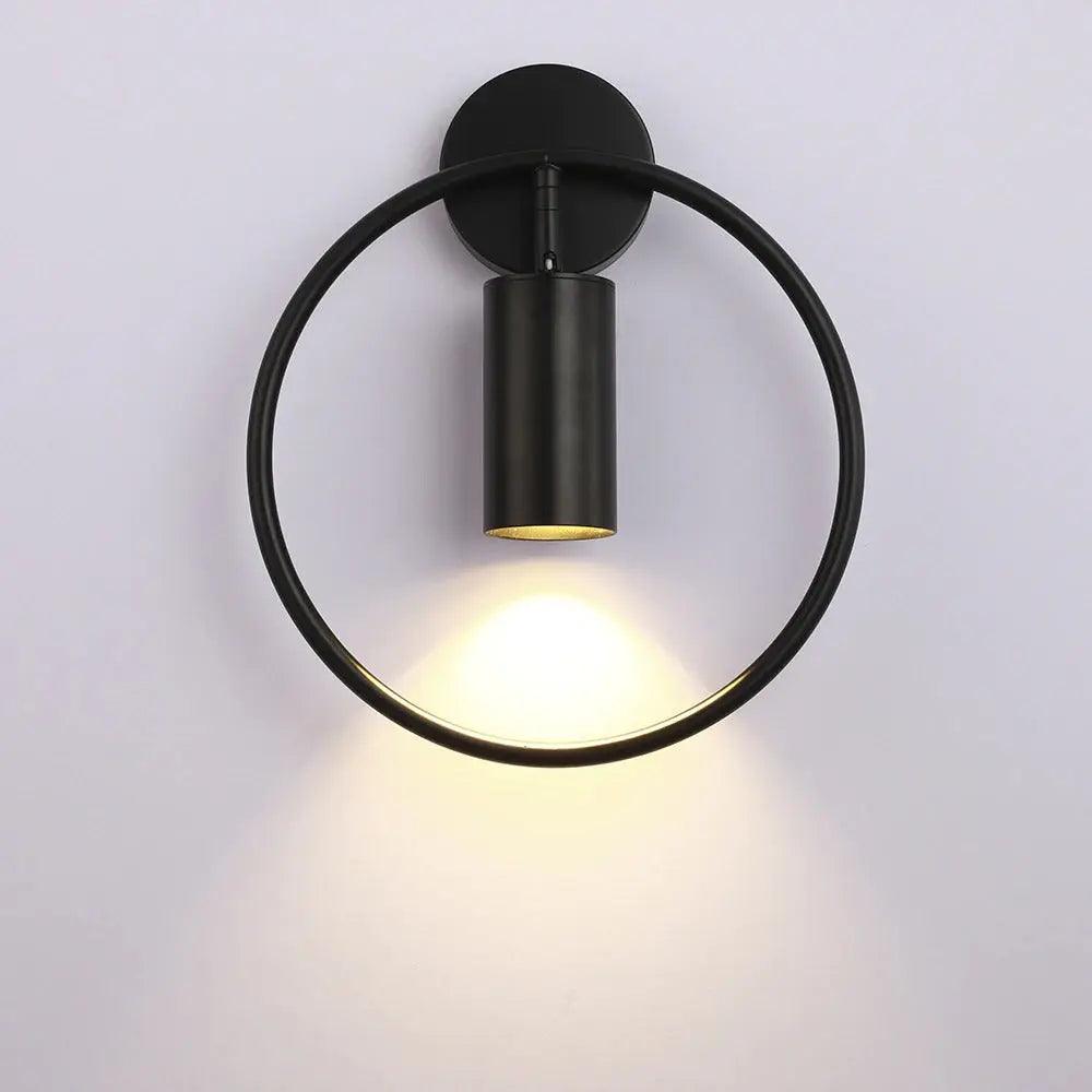 Lampa ścienna nowoczesna pierścieniowa