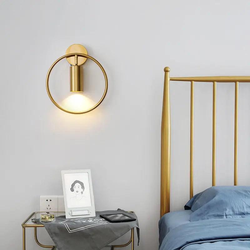 Lampa ścienna nowoczesna pierścieniowa