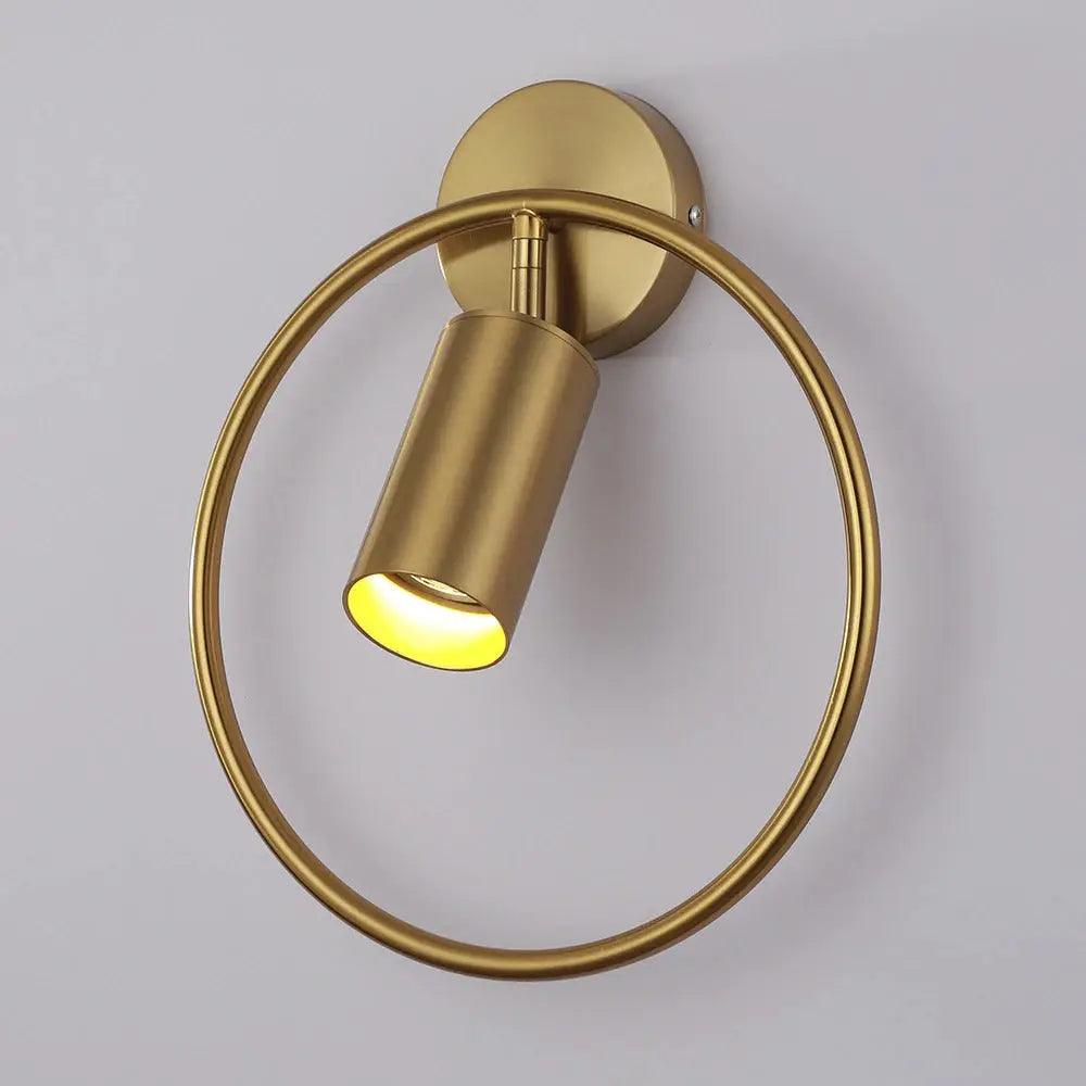 Lampa ścienna nowoczesna pierścieniowa