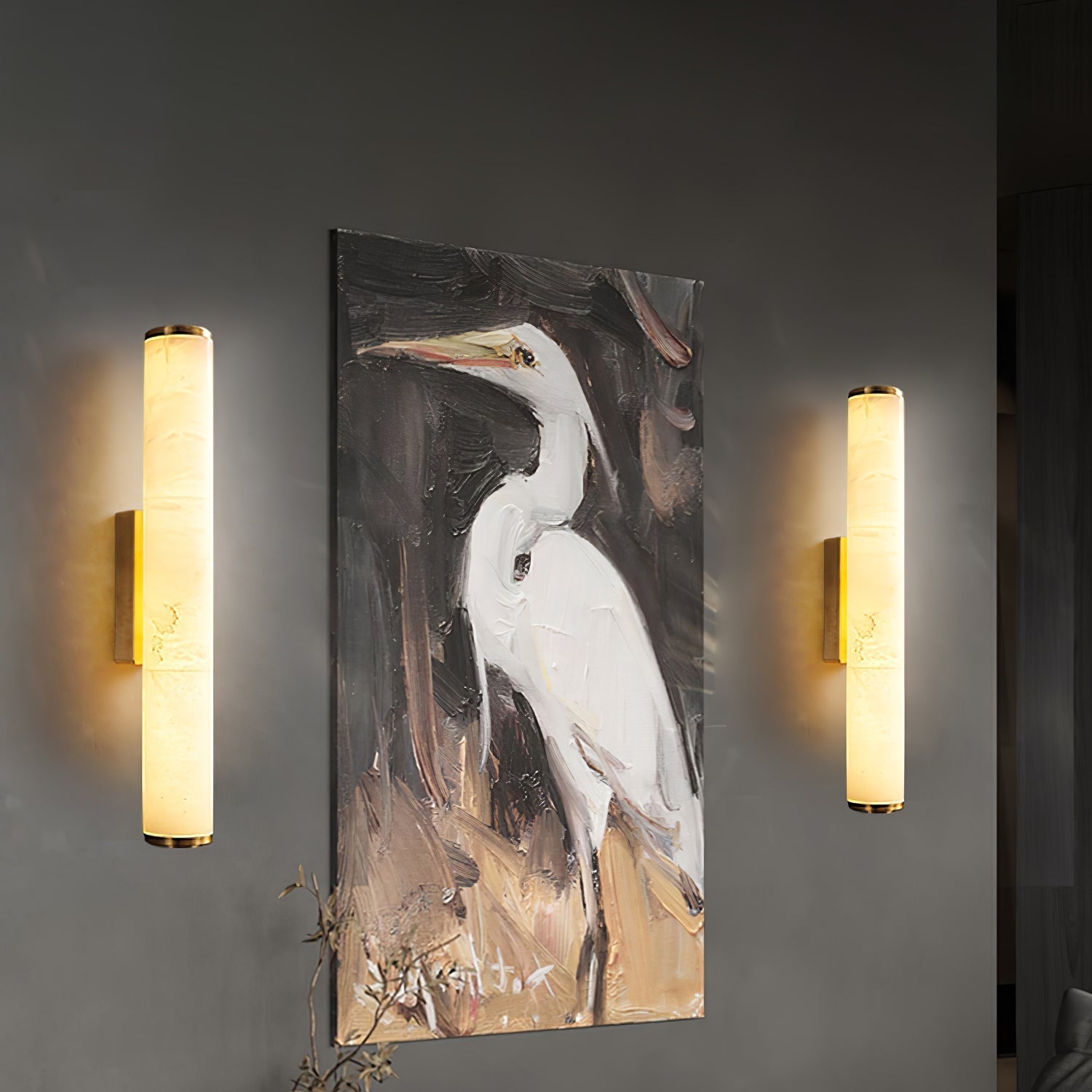 Lampa ścienna nowoczesna pionowa ambient tubowa