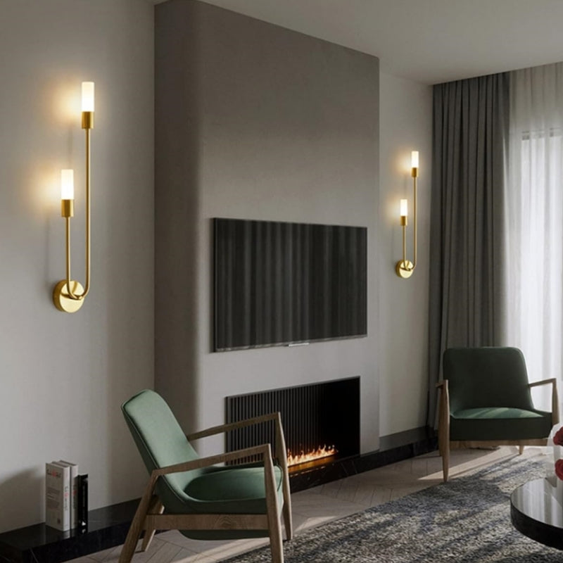 Lampa ścienna nowoczesna podwójna wisząca design