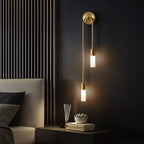 Lampa ścienna nowoczesna podwójna wisząca design