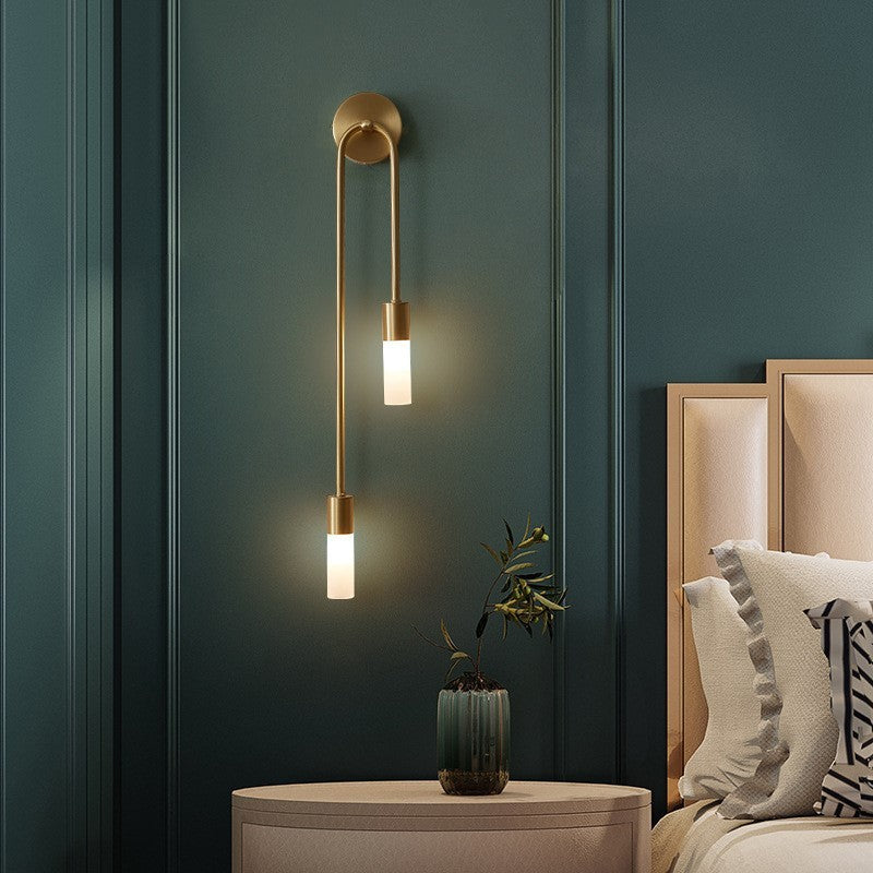 Lampa ścienna nowoczesna podwójna wisząca design