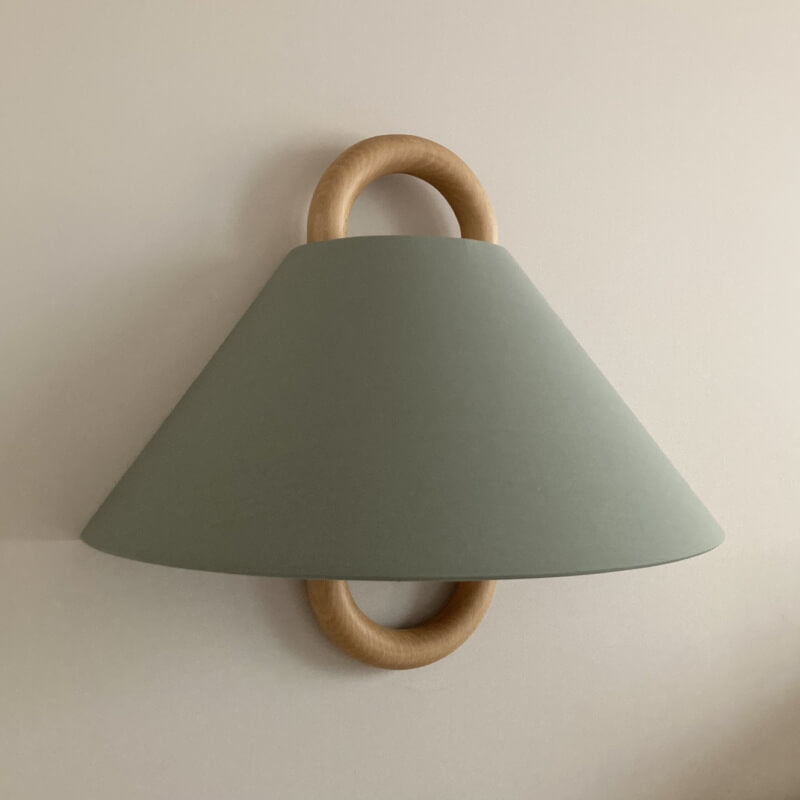 Lampa ścienna nowoczesny plisowany klosz