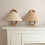 Lampa ścienna nowoczesny plisowany klosz