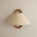 Lampa ścienna nowoczesny plisowany klosz