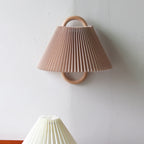 Lampa ścienna nowoczesny plisowany klosz