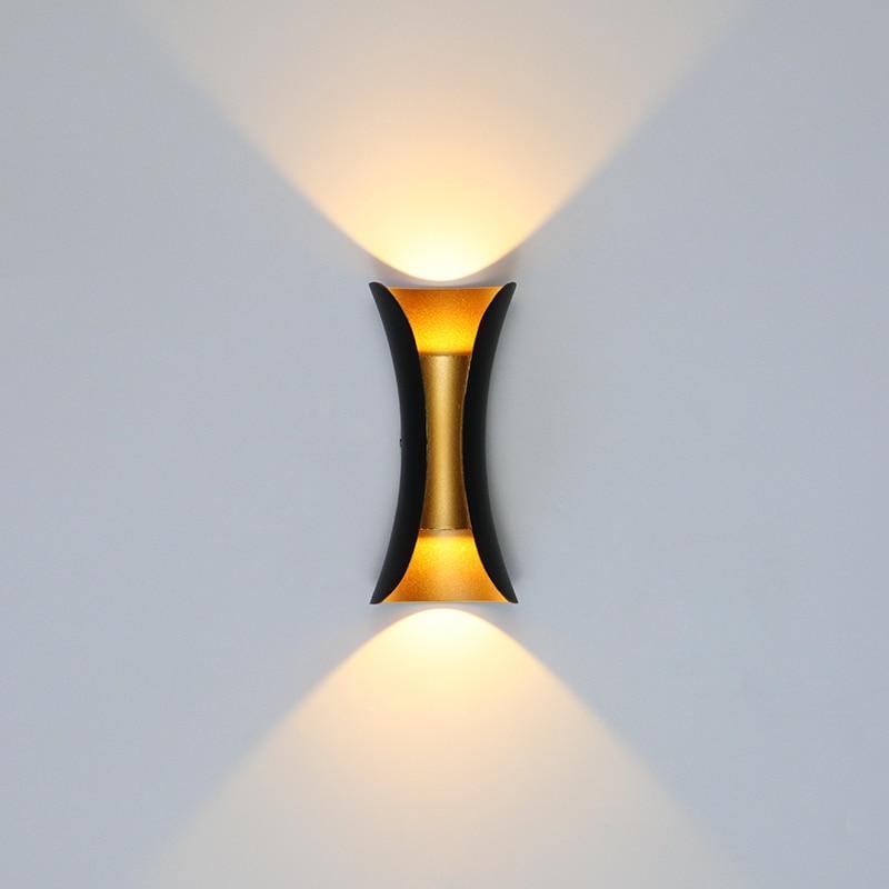 Lampa ścienna wewnętrzna zewnętrzna led nowoczesna