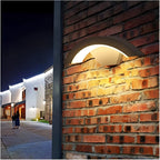Black outdoor LED wall lamp with motion sensor