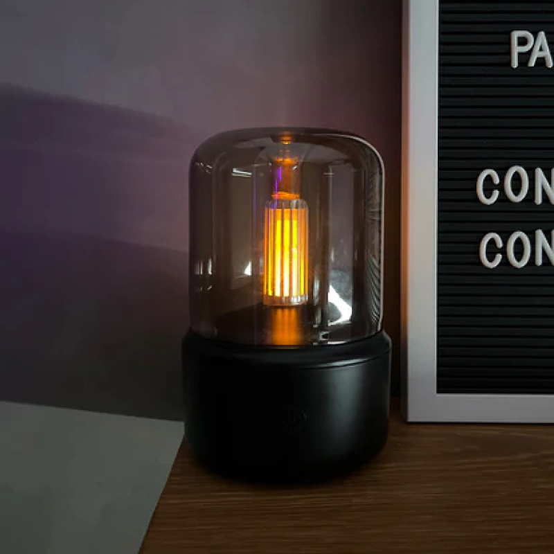 Lampa dyfuzor aromatu nowoczesna płomień świecy