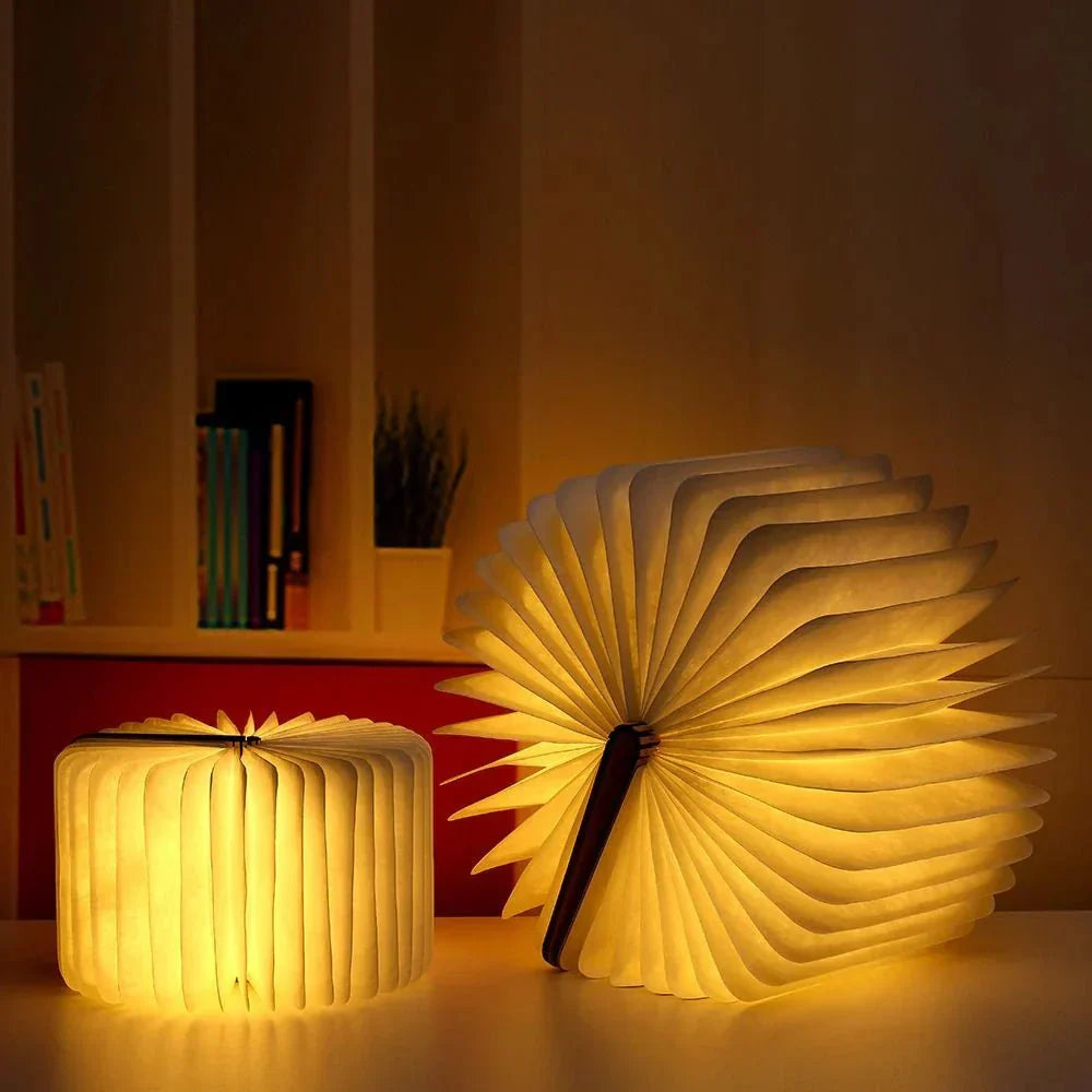 Lampa książka LED składany styl