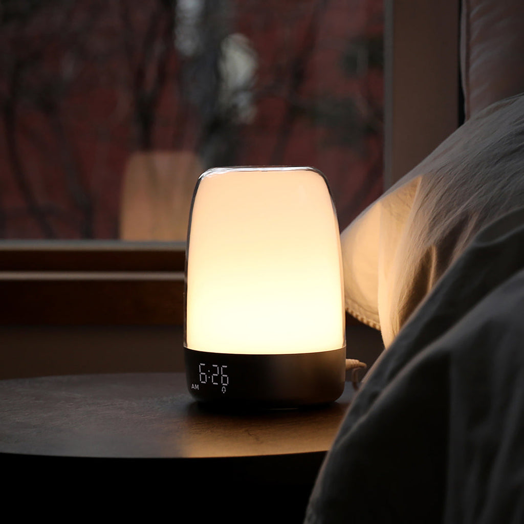 Modern sunrise alarm clock LED night lamp