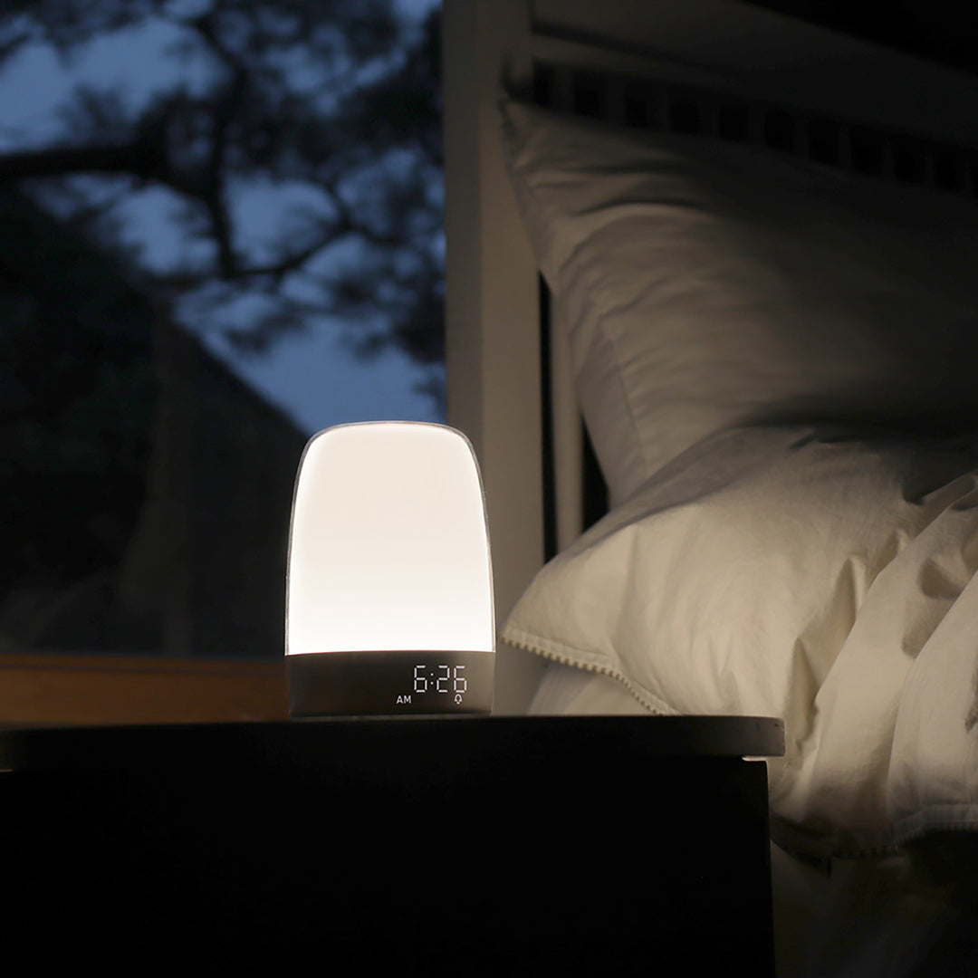 Lampa nocna LED wschód słońca budzik nowoczesna
