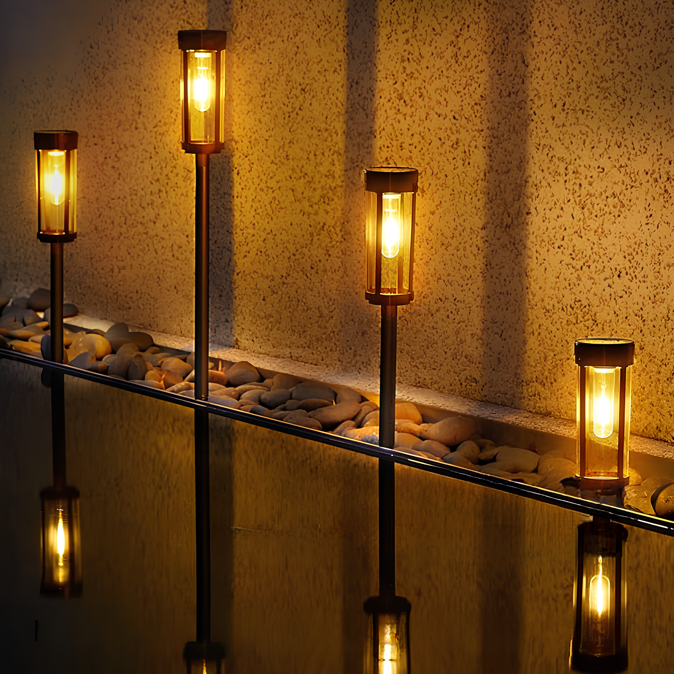 Lampa ogrodowa LED nowoczesna ścieżkowa dekoracyjna czarna