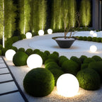 Modern round solar outdoor LED garden lamp