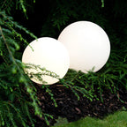 Modern round solar outdoor LED garden lamp