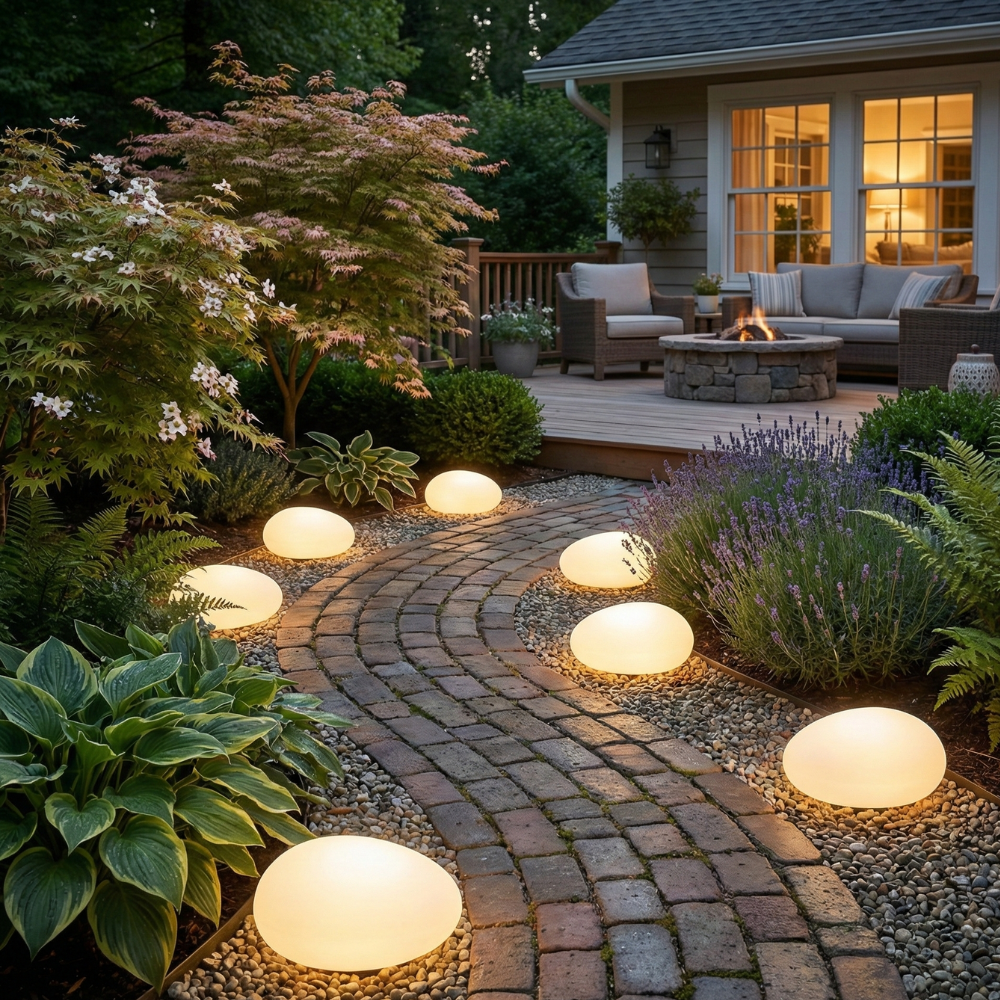 Outdoor LED Globe Garden Lamp