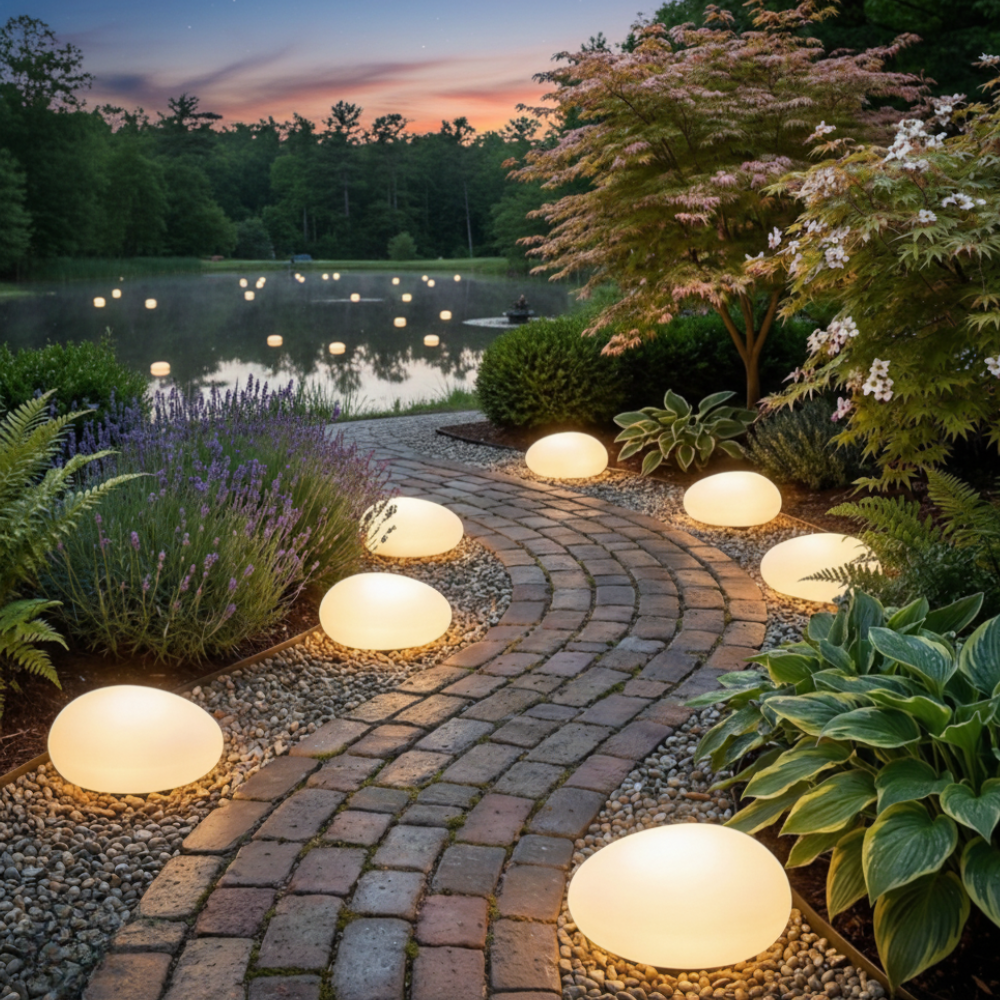 Outdoor LED Globe Garden Lamp