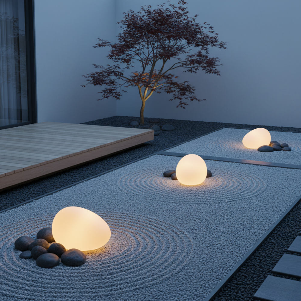 Outdoor LED Globe Garden Lamp