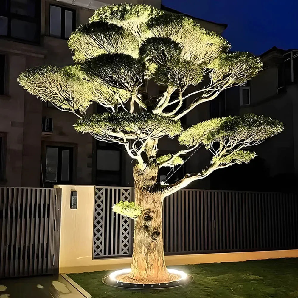 Lampa ogrodowa zewnętrzna led oświetlenie drzewa gruntowe czarna