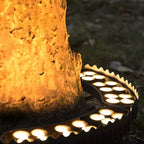 Lampa ogrodowa zewnętrzna led oświetlenie drzewa gruntowe czarna