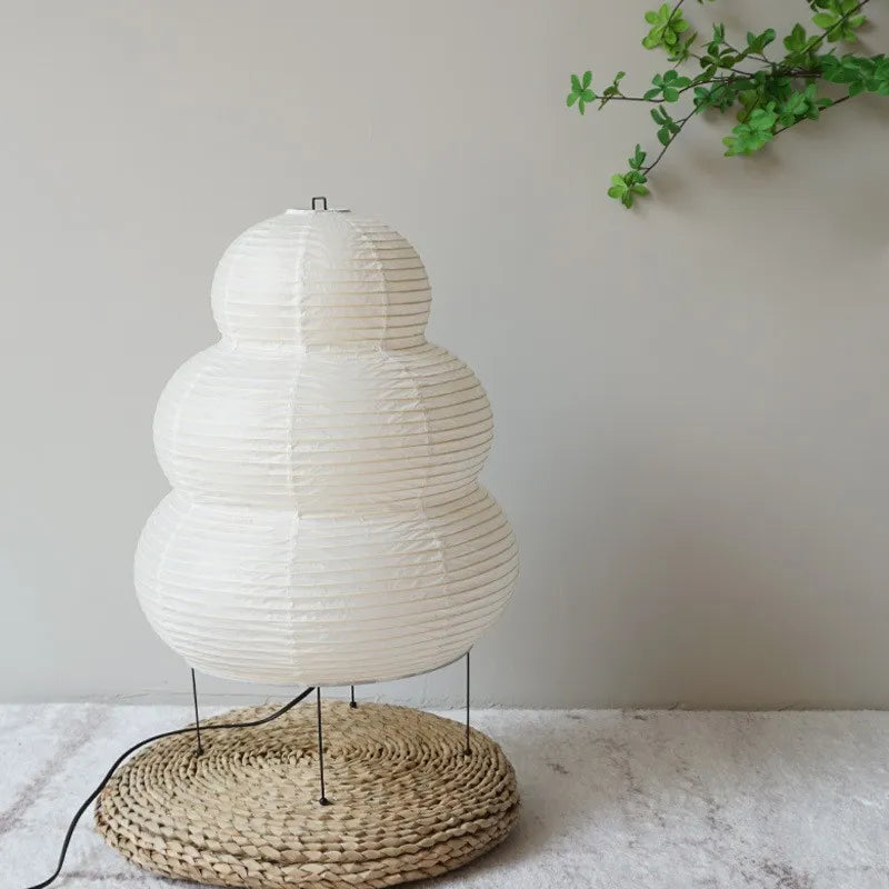 Lampa podłogowa japońska papierowa minimalistyczna