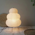 Lampa podłogowa japońska papierowa minimalistyczna