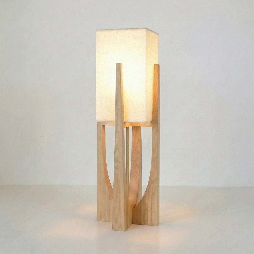 Lampa podłogowa japońska wabi sabi minimalistyczna