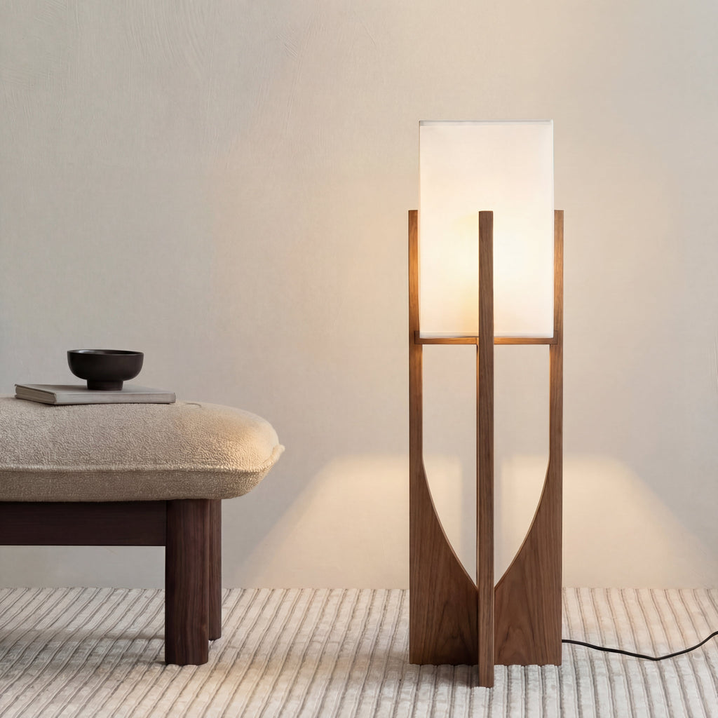 Japanese wabi-sabi minimalist floor lamp