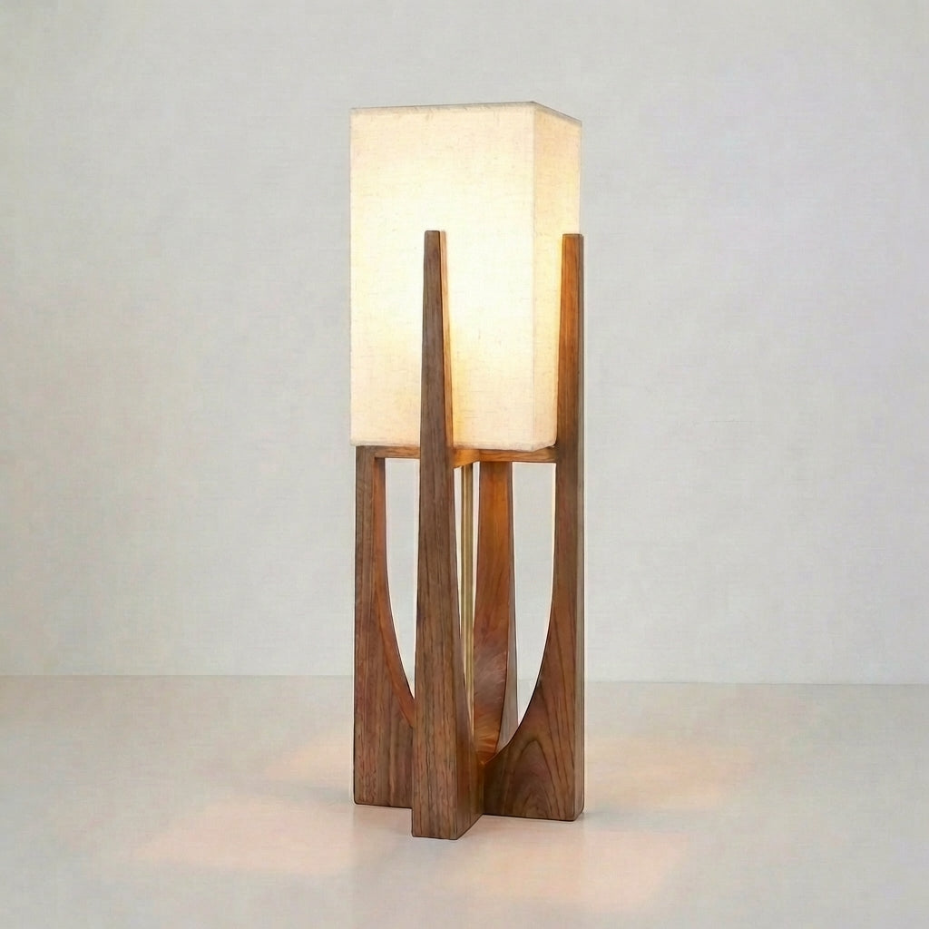 Lampa podłogowa japońska wabi sabi minimalistyczna
