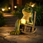 Frog decorative outdoor solar garden lamp waterproof