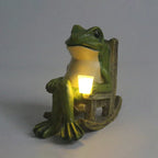 Frog decorative outdoor solar garden lamp waterproof
