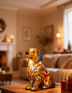 Lampa stołowa LED dekoracyjna mozaika labrador retriever