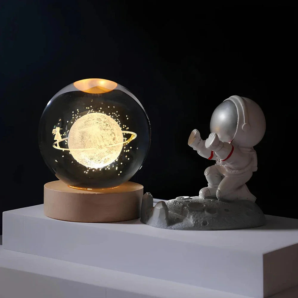 Lampa stołowa LED kryształowa galaktyka