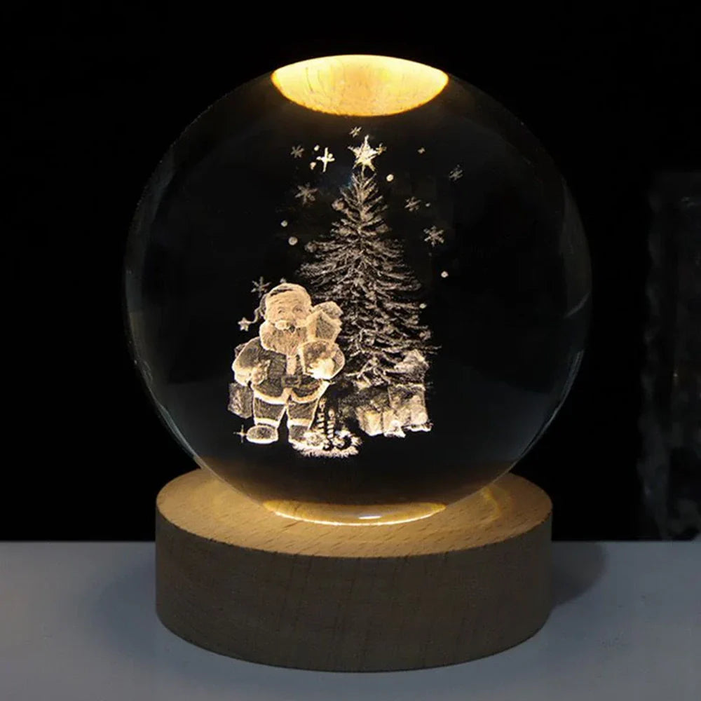Lampa stołowa LED kryształowa galaktyka