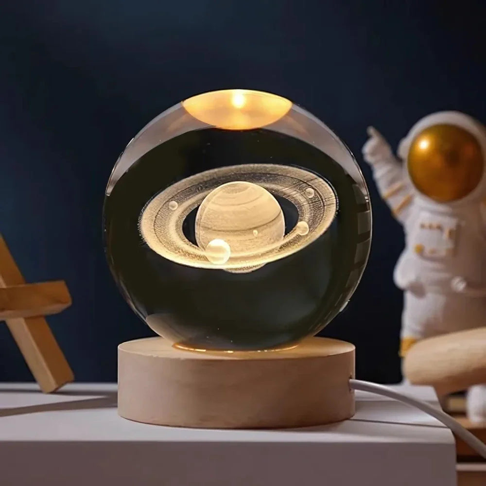 Lampa stołowa LED kryształowa galaktyka