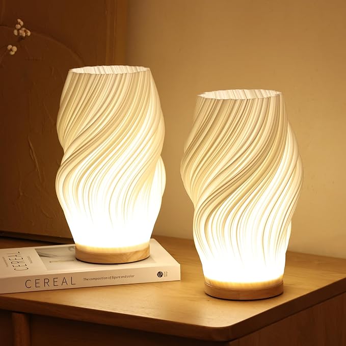 Lampa stołowa LED nowoczesna spiralna dekoracyjna