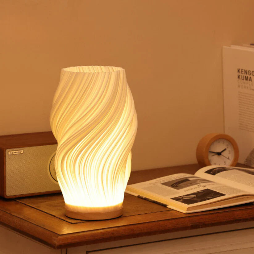 Lampa stołowa LED nowoczesna spiralna dekoracyjna