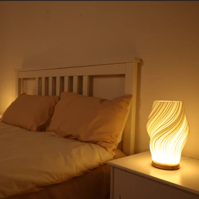 Lampa stołowa LED nowoczesna spiralna dekoracyjna